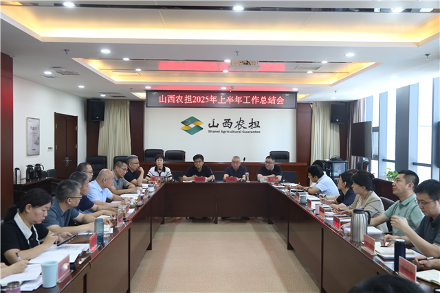 山西農(nóng)擔召開2025年上半年工作總結(jié)會